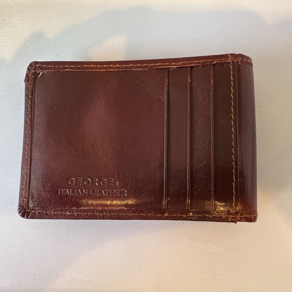 George Men's Rich Brown Card Holder